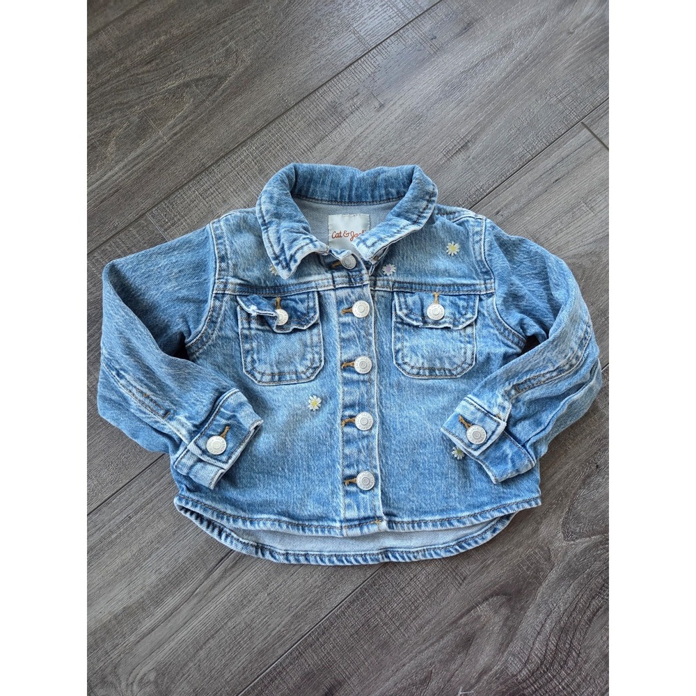 Cat and jack baby girl jean jacket 18 mos